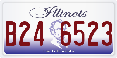 IL license plate B246523