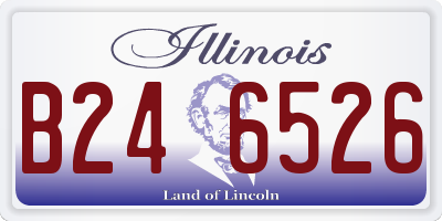 IL license plate B246526