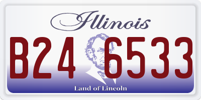 IL license plate B246533