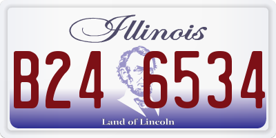 IL license plate B246534