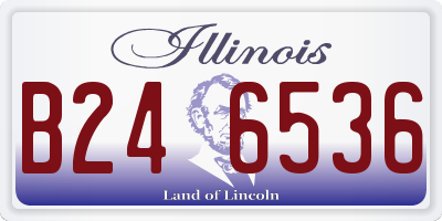 IL license plate B246536