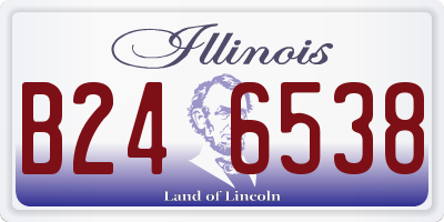 IL license plate B246538