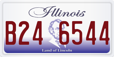 IL license plate B246544