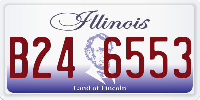 IL license plate B246553