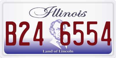 IL license plate B246554