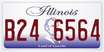 IL license plate B246564