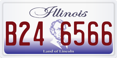 IL license plate B246566