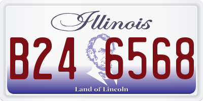 IL license plate B246568