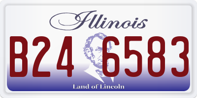 IL license plate B246583