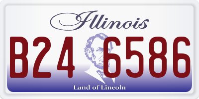 IL license plate B246586