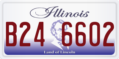 IL license plate B246602