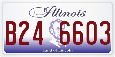 IL license plate B246603