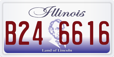 IL license plate B246616