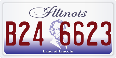 IL license plate B246623
