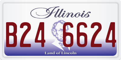 IL license plate B246624