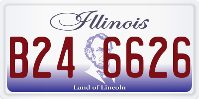 IL license plate B246626