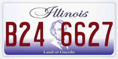 IL license plate B246627