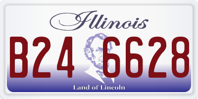 IL license plate B246628