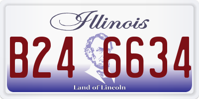 IL license plate B246634