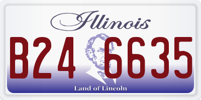IL license plate B246635