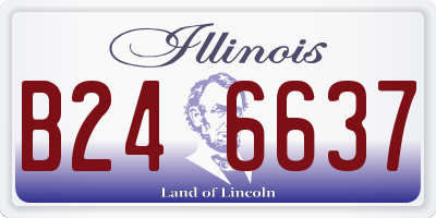 IL license plate B246637