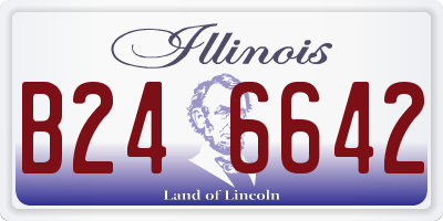 IL license plate B246642