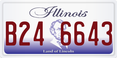 IL license plate B246643