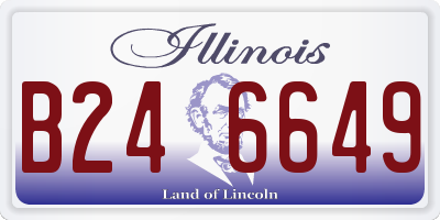 IL license plate B246649