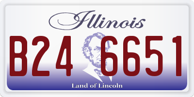 IL license plate B246651