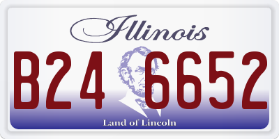 IL license plate B246652
