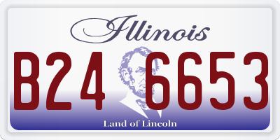 IL license plate B246653