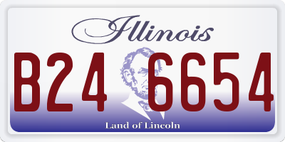 IL license plate B246654