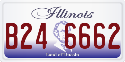 IL license plate B246662