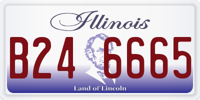 IL license plate B246665