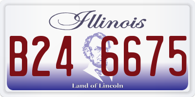IL license plate B246675