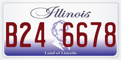 IL license plate B246678