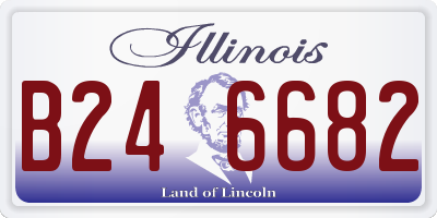 IL license plate B246682