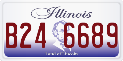 IL license plate B246689
