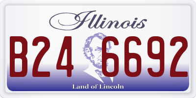 IL license plate B246692