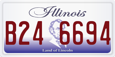 IL license plate B246694
