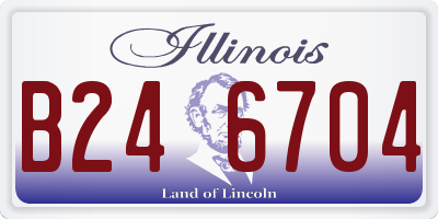 IL license plate B246704