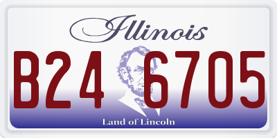 IL license plate B246705