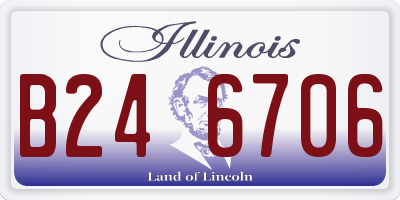 IL license plate B246706