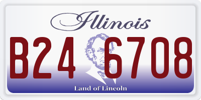 IL license plate B246708