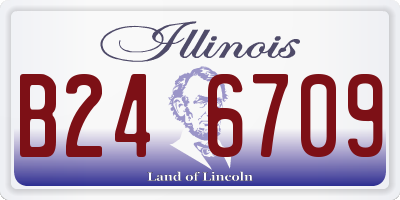 IL license plate B246709