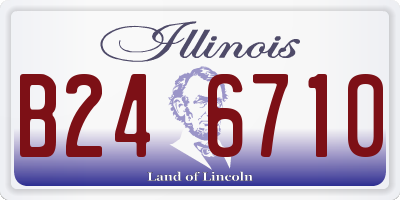 IL license plate B246710