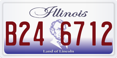 IL license plate B246712