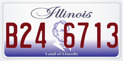 IL license plate B246713