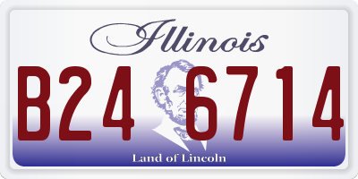 IL license plate B246714