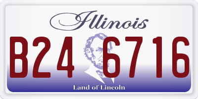IL license plate B246716